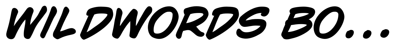 WildWords Bold Italic
